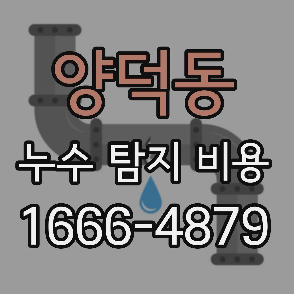 양덕동 누수 탐지 비용