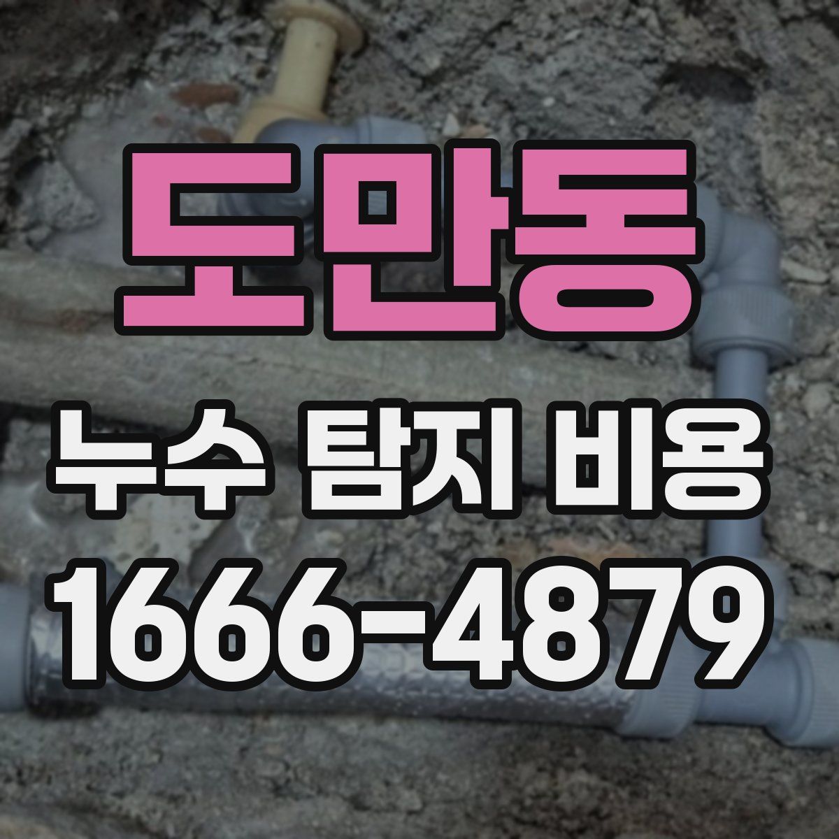 도만동 누수 탐지 비용
