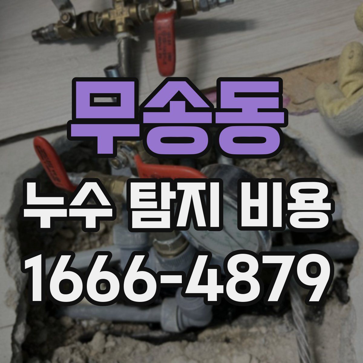 무송동 누수 탐지 비용