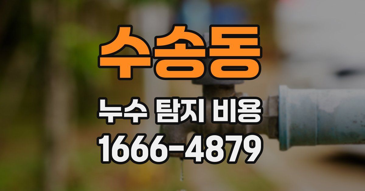 수송동 누수 탐지 비용