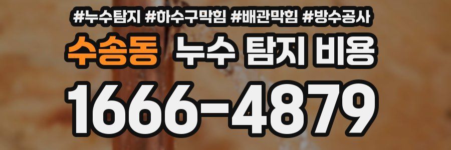 수송동 누수 탐지 비용
