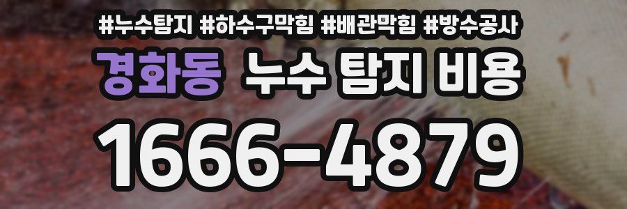 경화동 누수 탐지 비용