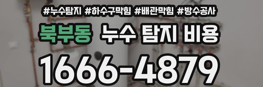 북부동 누수 탐지 비용