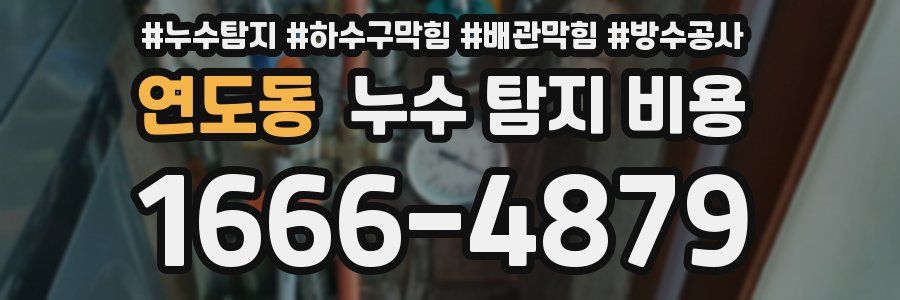 연도동 누수 탐지 비용