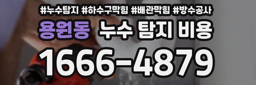 용원동 누수 탐지 비용