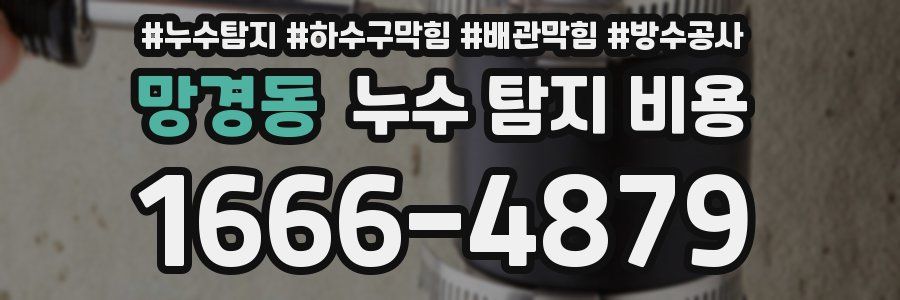 망경동 누수 탐지 비용