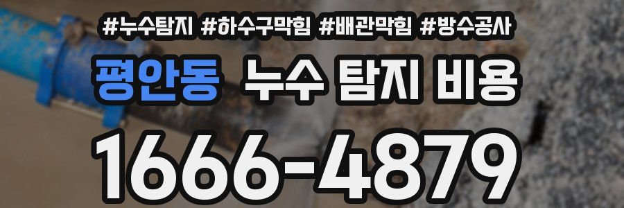 평안동 누수 탐지 비용