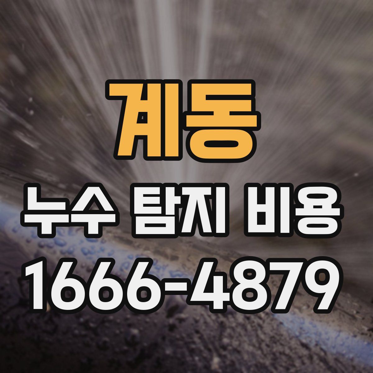 계동 누수 탐지 비용