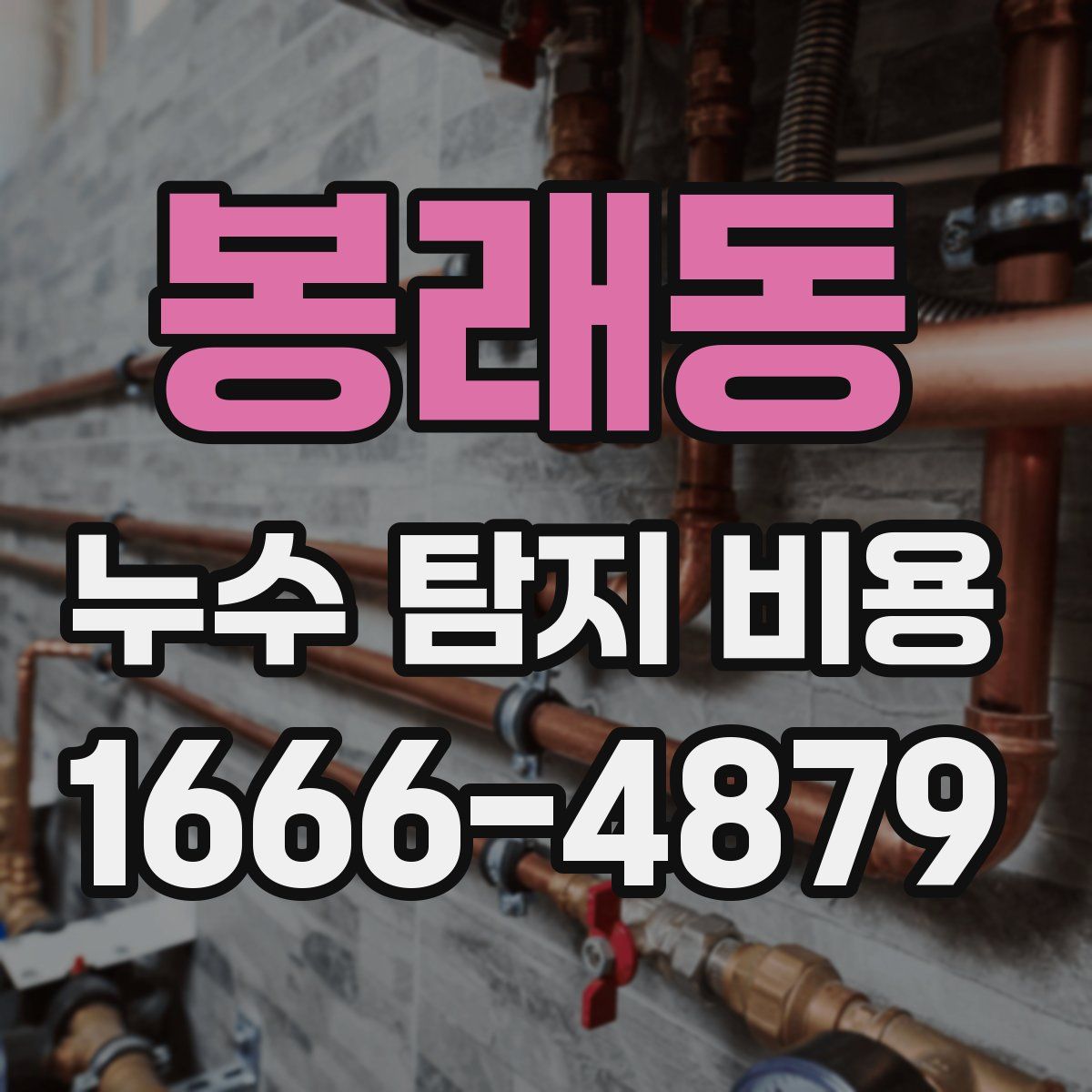 봉래동 누수 탐지 비용