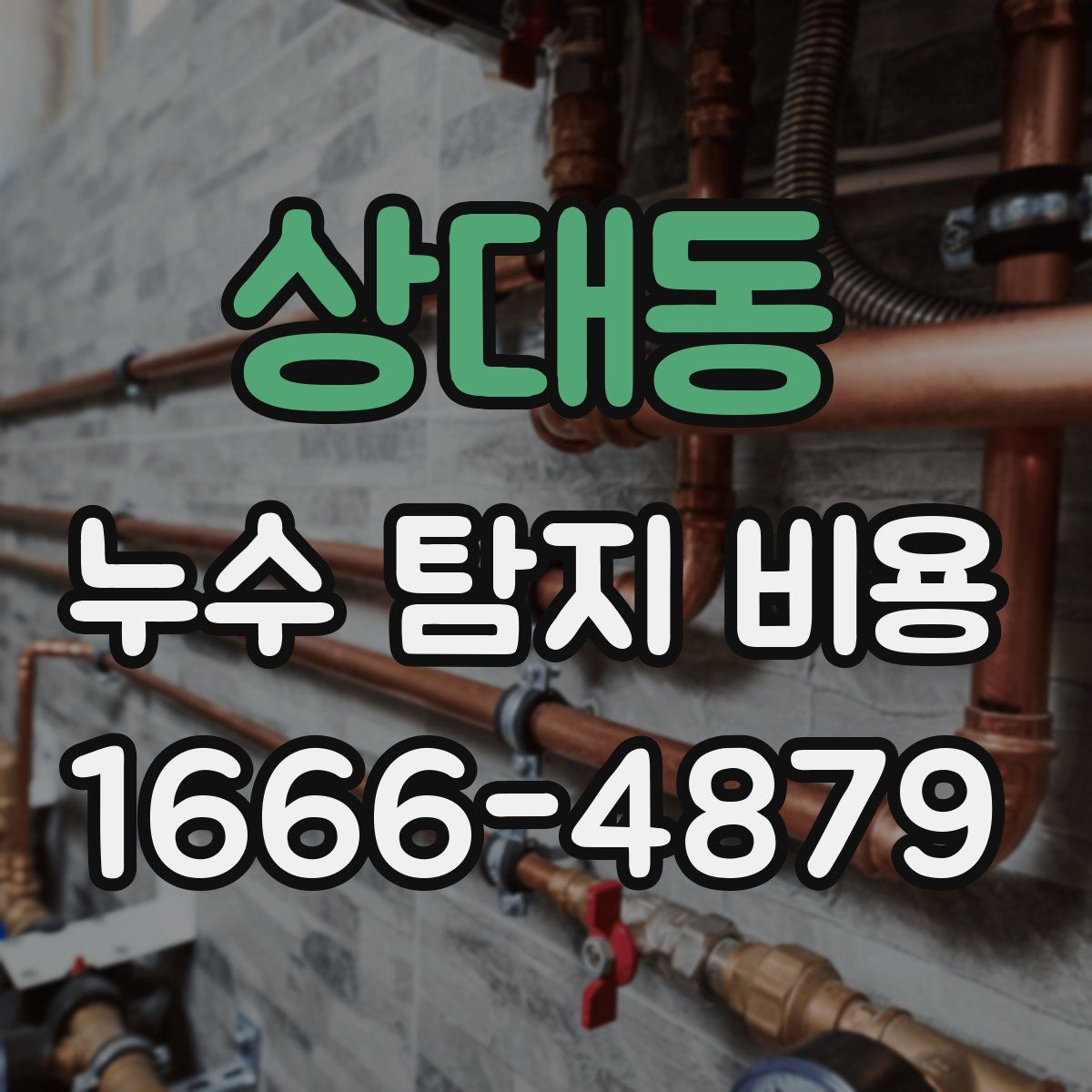 상대동 누수 탐지 비용
