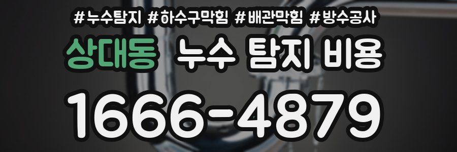 상대동 누수 탐지 비용