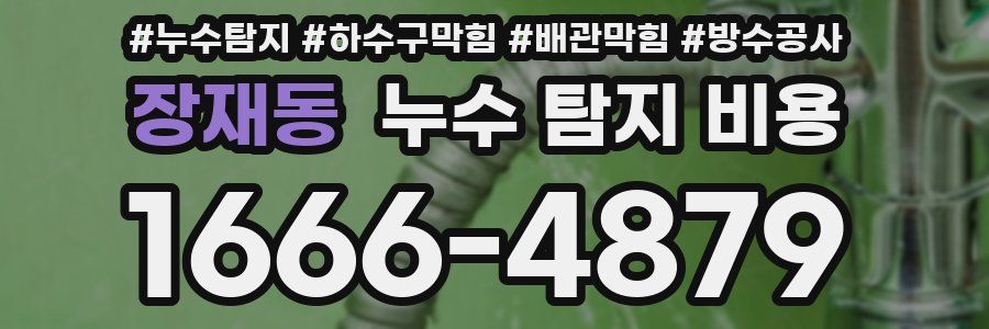 장재동 누수 탐지 비용