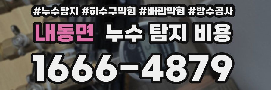 내동면 누수 탐지 비용