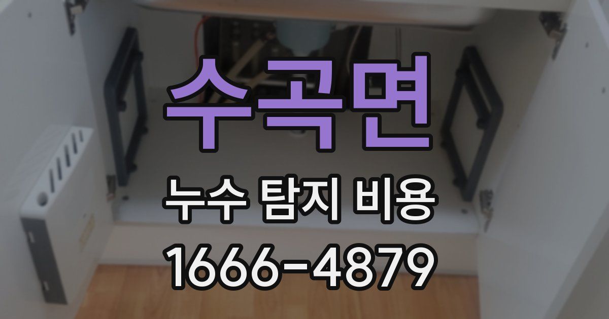 수곡면 누수 탐지 비용