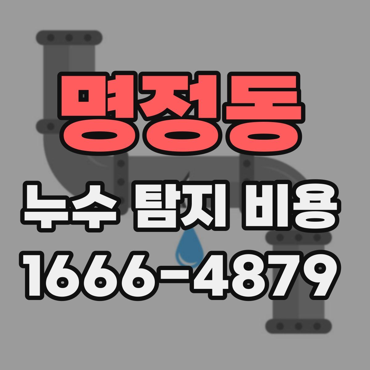 명정동 누수 탐지 비용