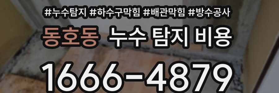 동호동 누수 탐지 비용