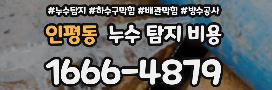 인평동 누수 탐지 비용