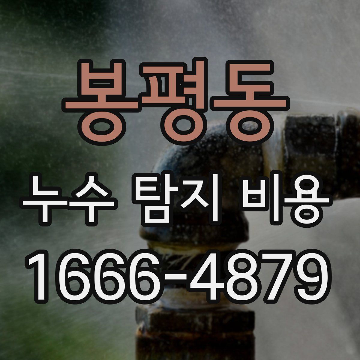 봉평동 누수 탐지 비용