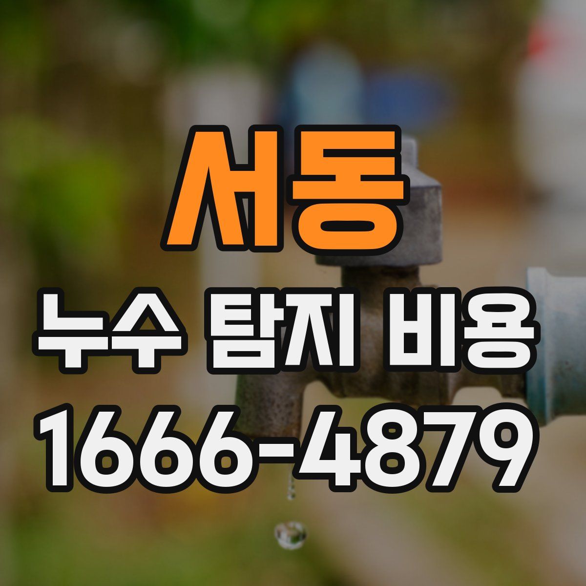 서동 누수 탐지 비용