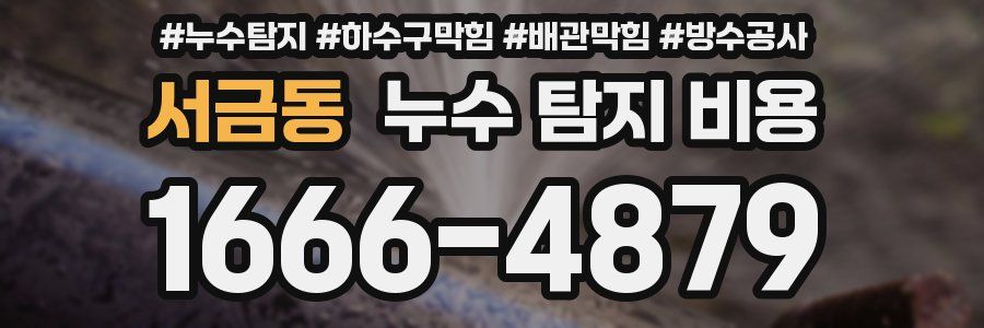 서금동 누수 탐지 비용