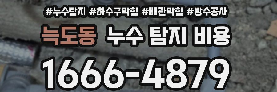 늑도동 누수 탐지 비용