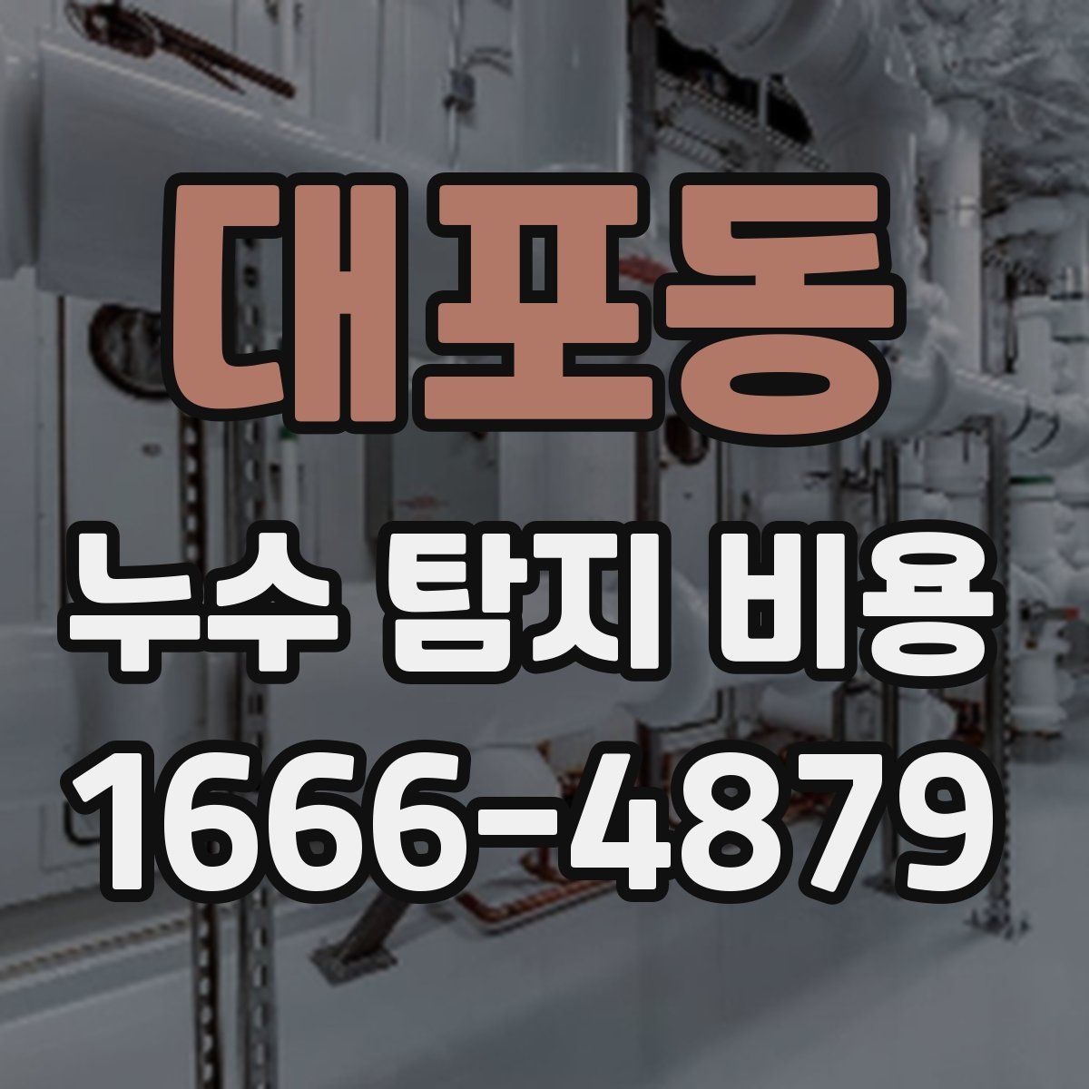 대포동 누수 탐지 비용