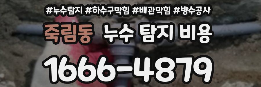 죽림동 누수 탐지 비용