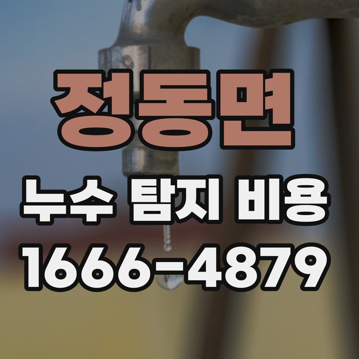 정동면 누수 탐지 비용