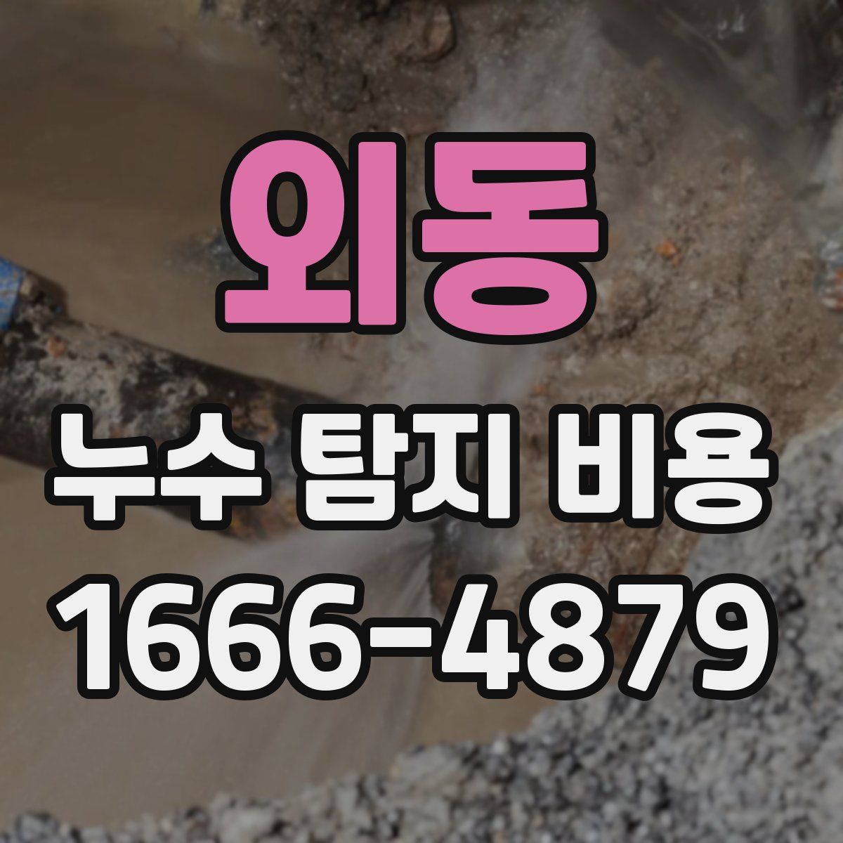 외동 누수 탐지 비용