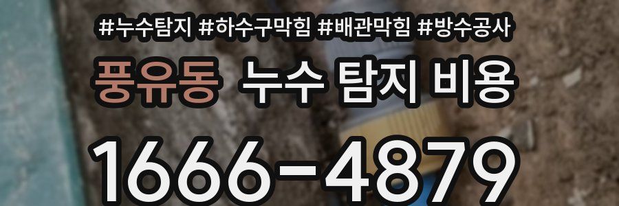 풍유동 누수 탐지 비용