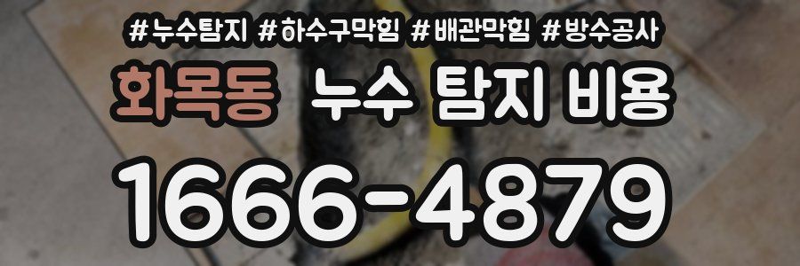 화목동 누수 탐지 비용