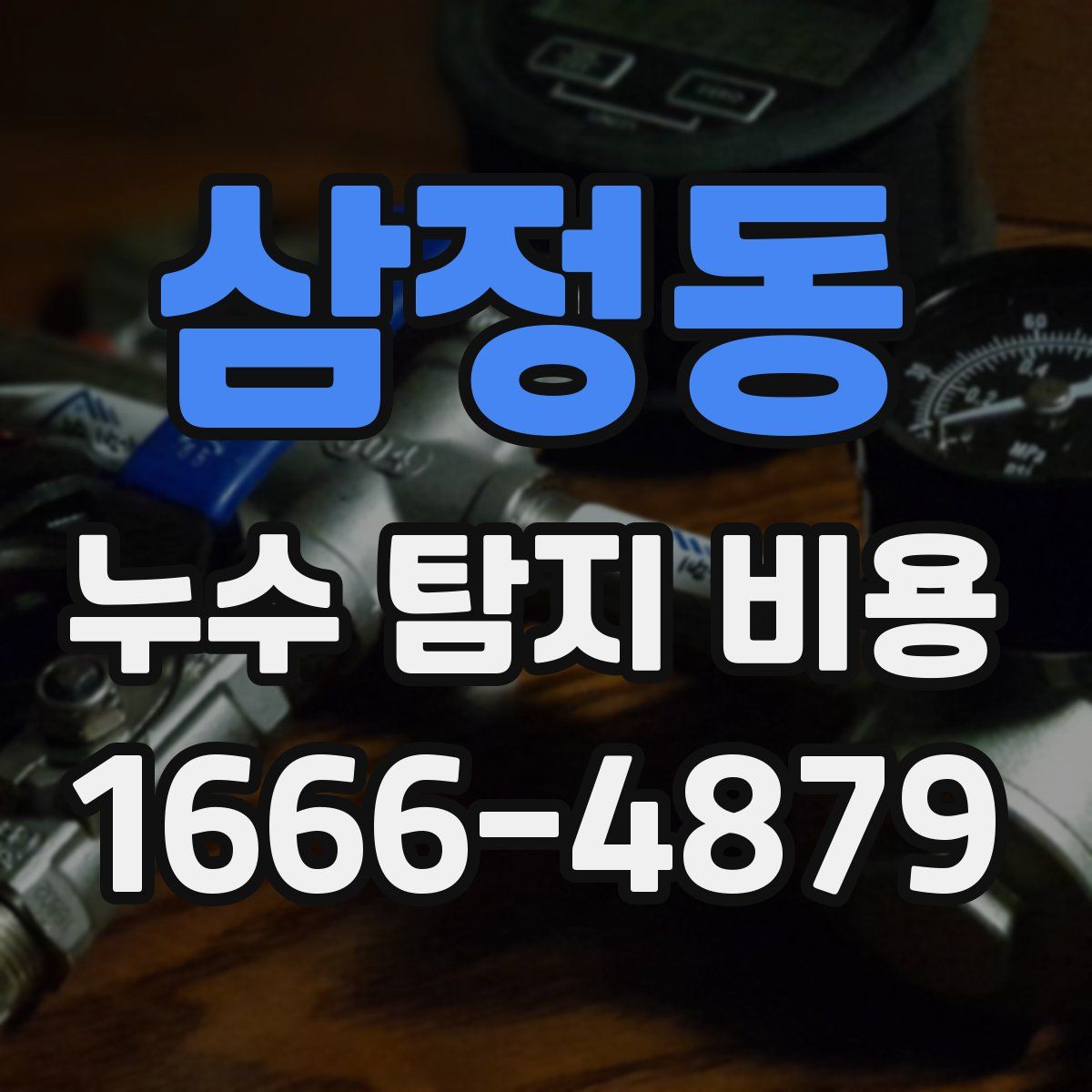 삼정동 누수 탐지 비용