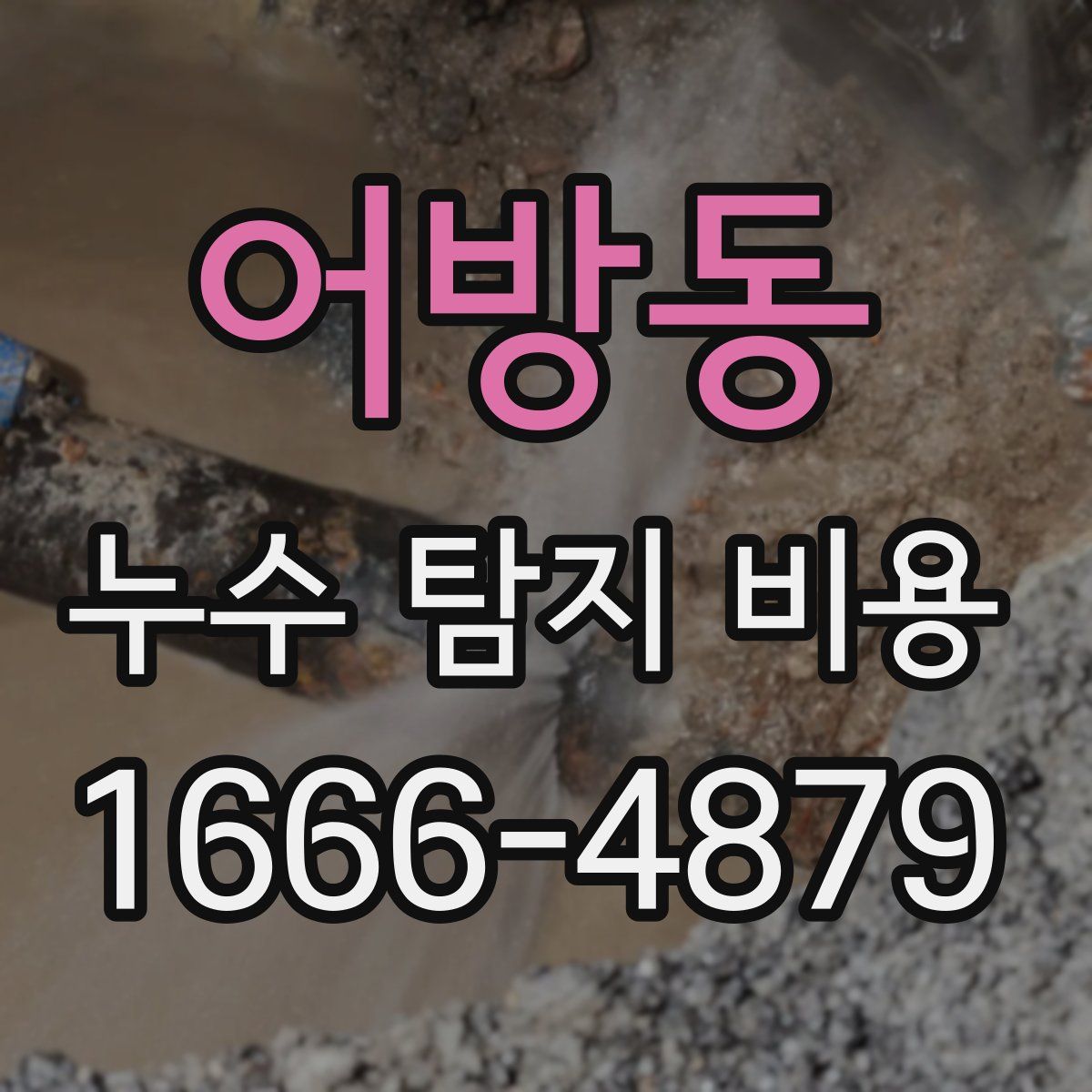 어방동 누수 탐지 비용