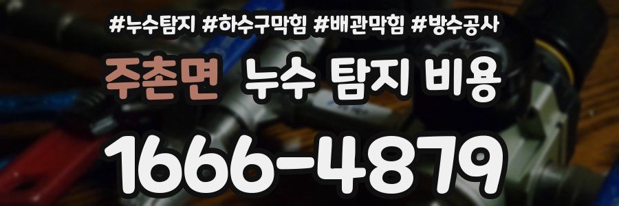 주촌면 누수 탐지 비용