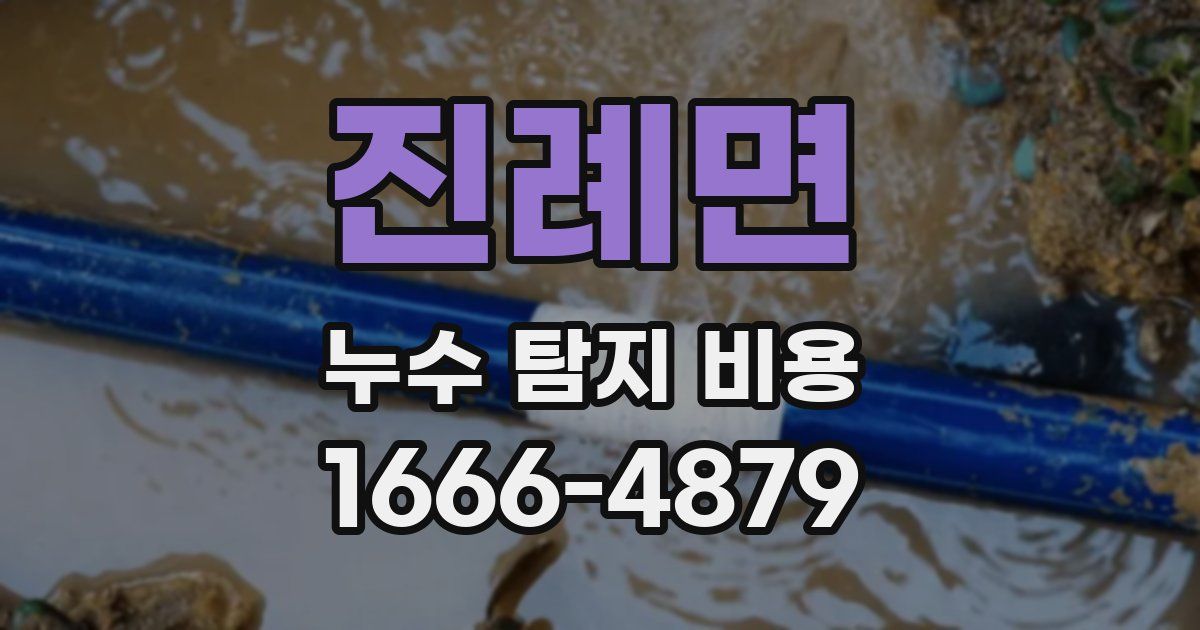 진례면 누수 탐지 비용