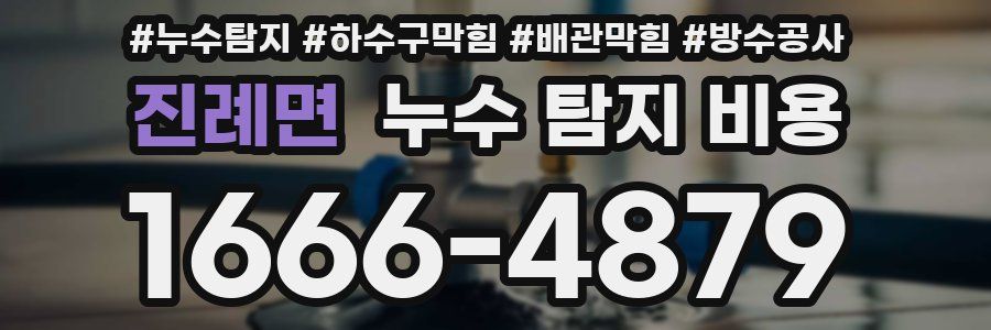 진례면 누수 탐지 비용