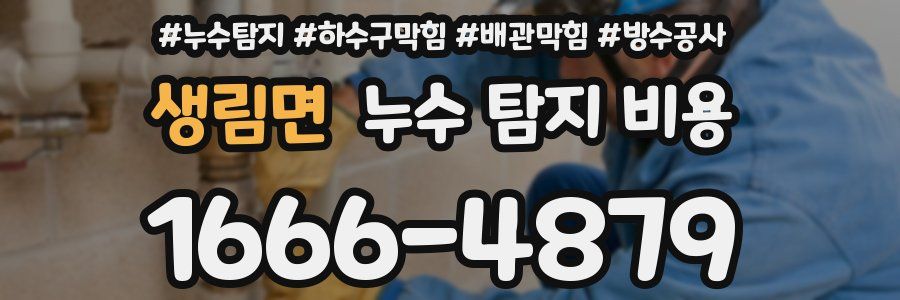 생림면 누수 탐지 비용