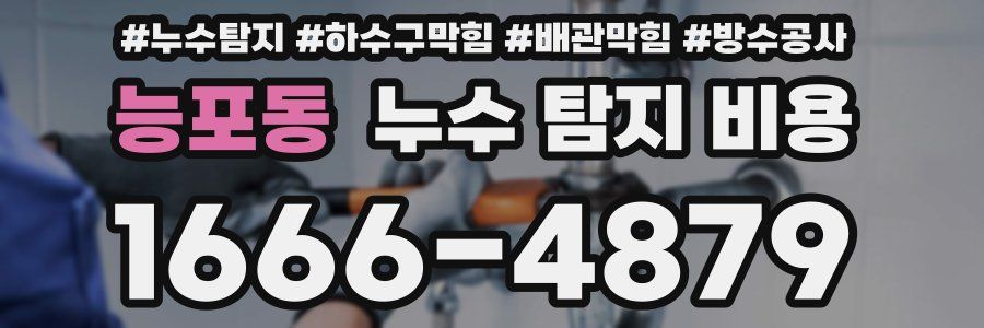 능포동 누수 탐지 비용