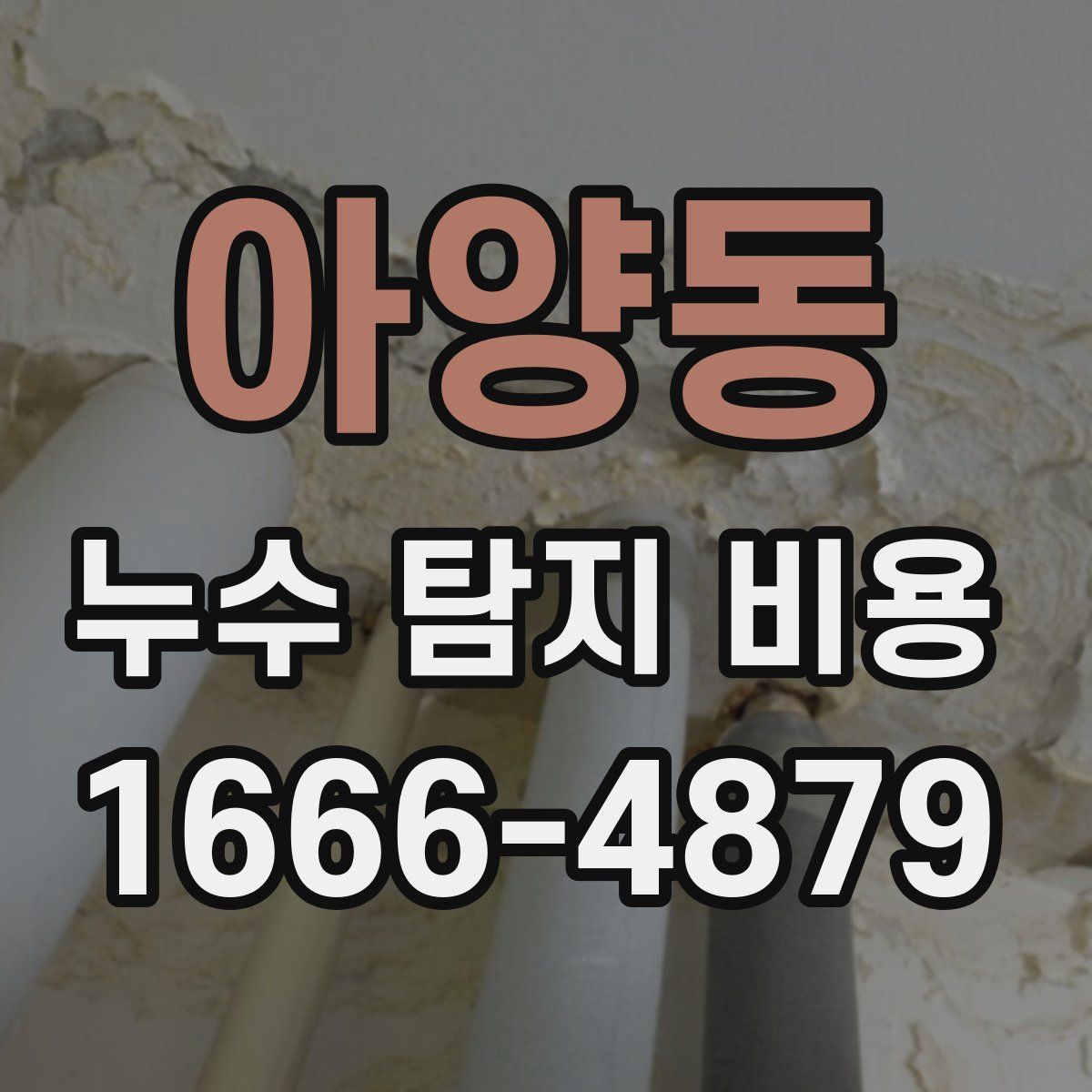 아양동 누수 탐지 비용