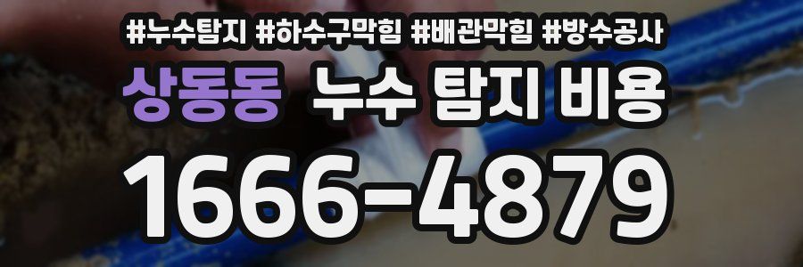 상동동 누수 탐지 비용