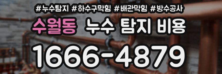 수월동 누수 탐지 비용