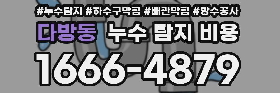 다방동 누수 탐지 비용