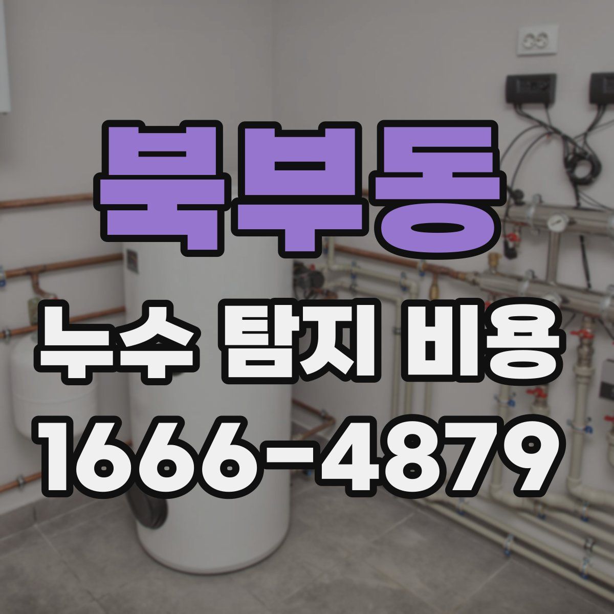 북부동 누수 탐지 비용
