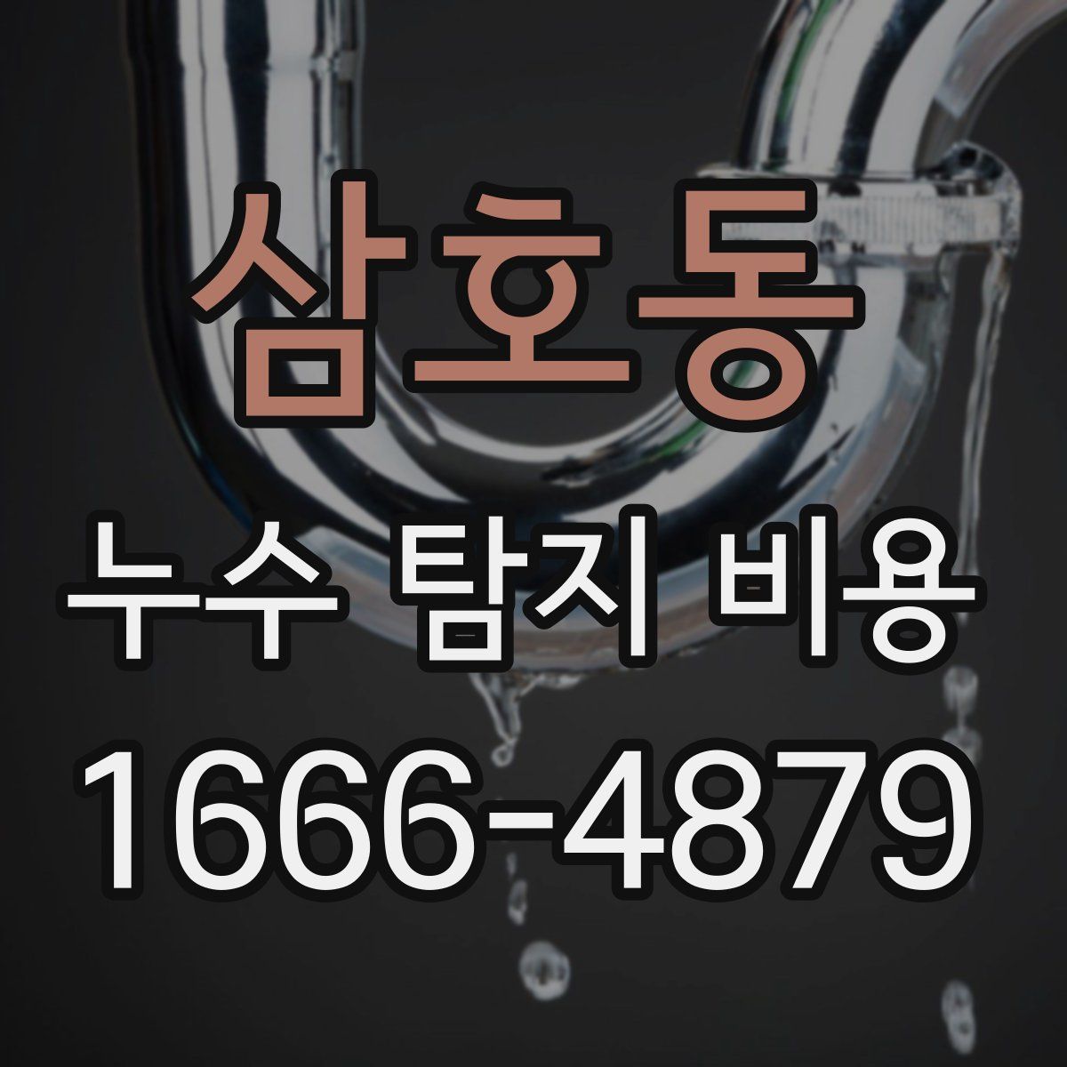 삼호동 누수 탐지 비용