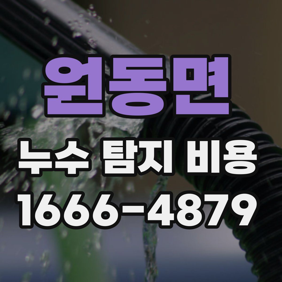 원동면 누수 탐지 비용