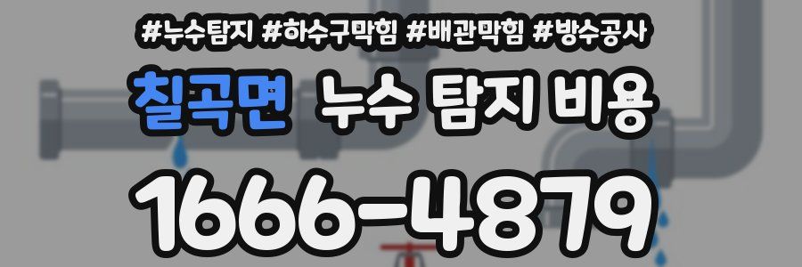 칠곡면 누수 탐지 비용