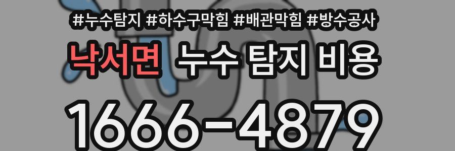 낙서면 누수 탐지 비용