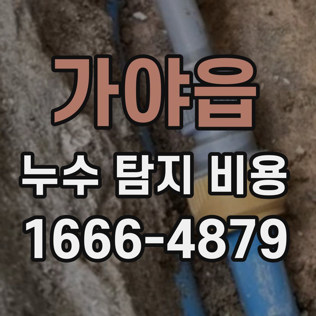 가야읍 누수 탐지 비용