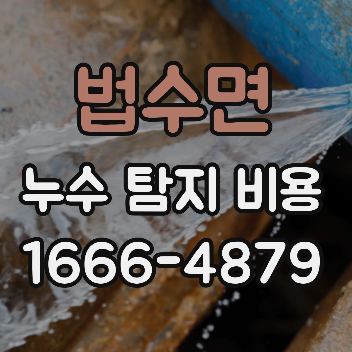 법수면 누수 탐지 비용