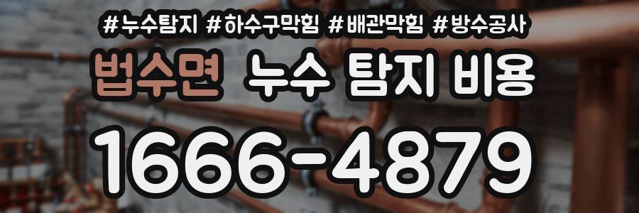 법수면 누수 탐지 비용